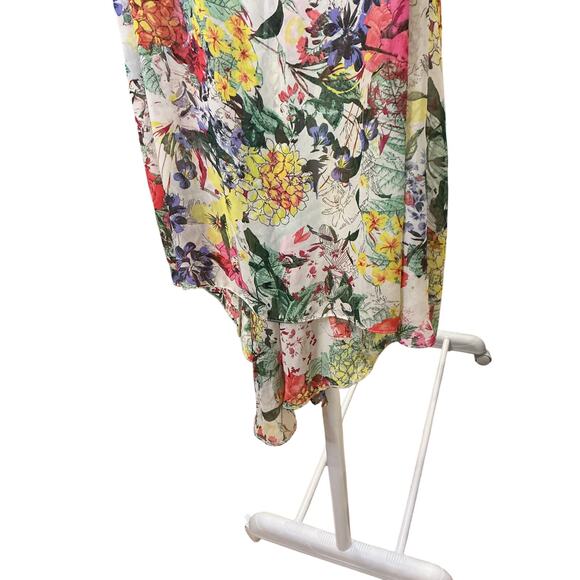 Papaya Weekend Floral High Low Tank Dress Multicolor Size 12 - Picture 2 of 6